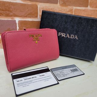 プラダ(PRADA)の新品未使用PRADA☆鑑定済☆サフィアーノPEONIA 1ML225プラダ財布(財布)