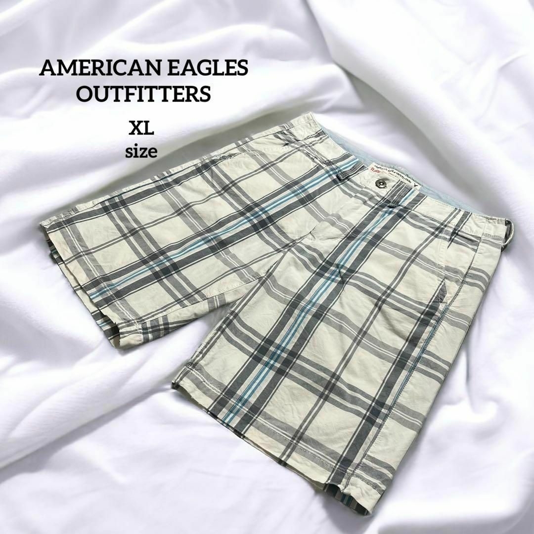 American Eagle(アメリカンイーグル)の【美品】 アメリカンイーグル チェック ショートパンツ XL レディースのパンツ(ショートパンツ)の商品写真