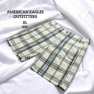 アメリカンイーグル(American Eagle)の【美品】 アメリカンイーグル チェック ショートパンツ XL(ショートパンツ)