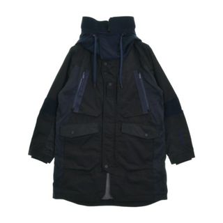 ホワイトマウンテニアリング(WHITE MOUNTAINEERING)のWhite Mountaineering コート（その他） 0(S位) 黒x紺 【古着】【中古】(その他)