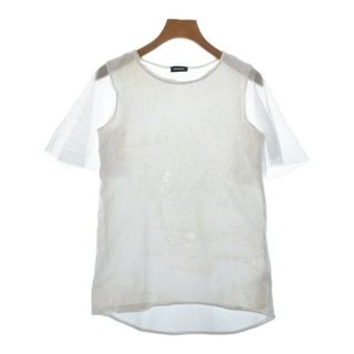 ディーゼル(DIESEL)のDIESEL Tシャツ・カットソー -(S位) オフホワイトxライトグレー 【古着】【中古】(カットソー(半袖/袖なし))