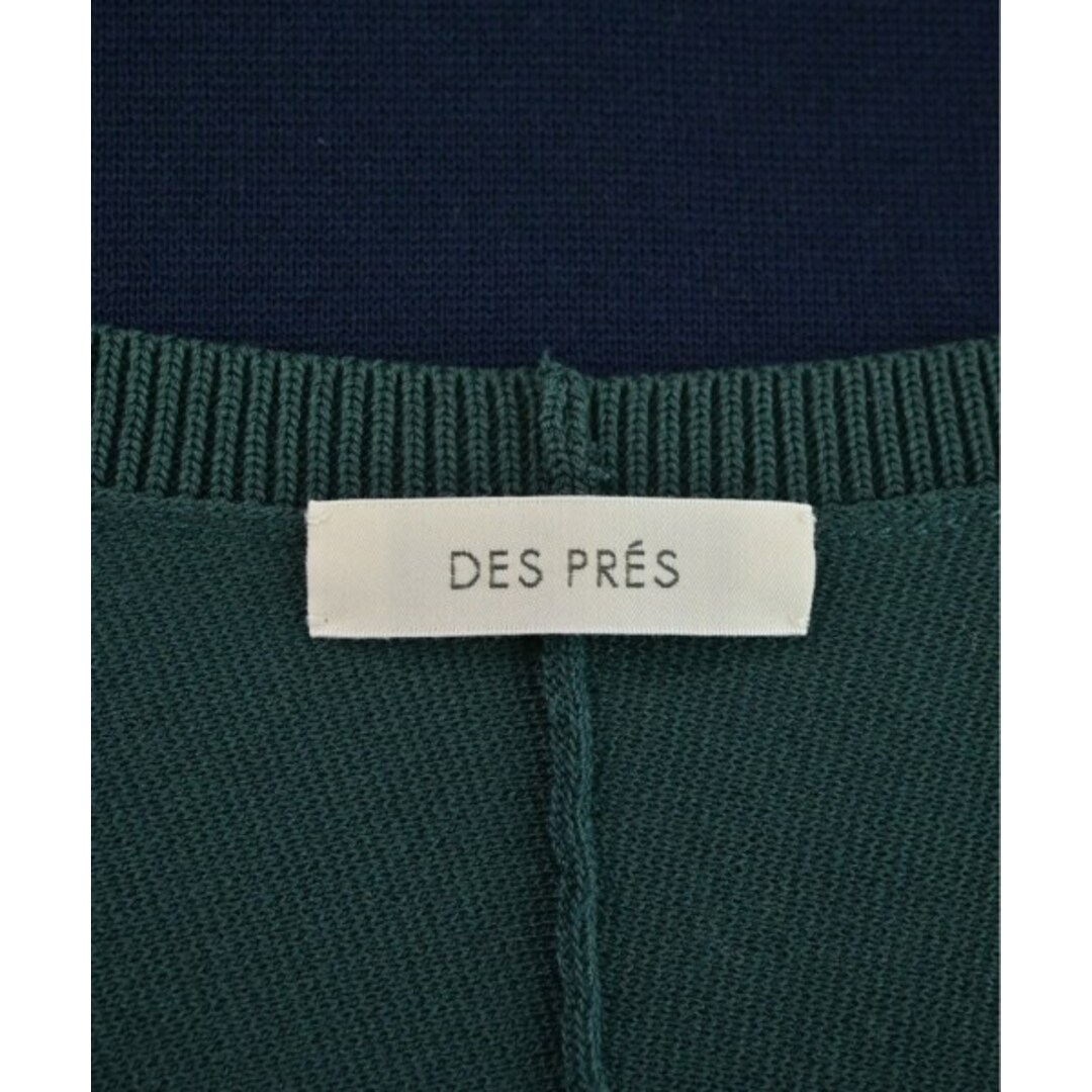 DES PRES(デプレ)のDES PRES デプレ ニット・セーター F 緑x紺 【古着】【中古】 レディースのトップス(ニット/セーター)の商品写真