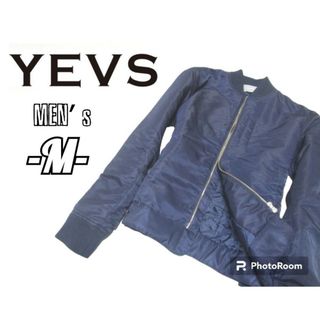 イーブス(YEVS)の美品メンズM◇YEVS◇ボンバージャケット navy(ブルゾン)