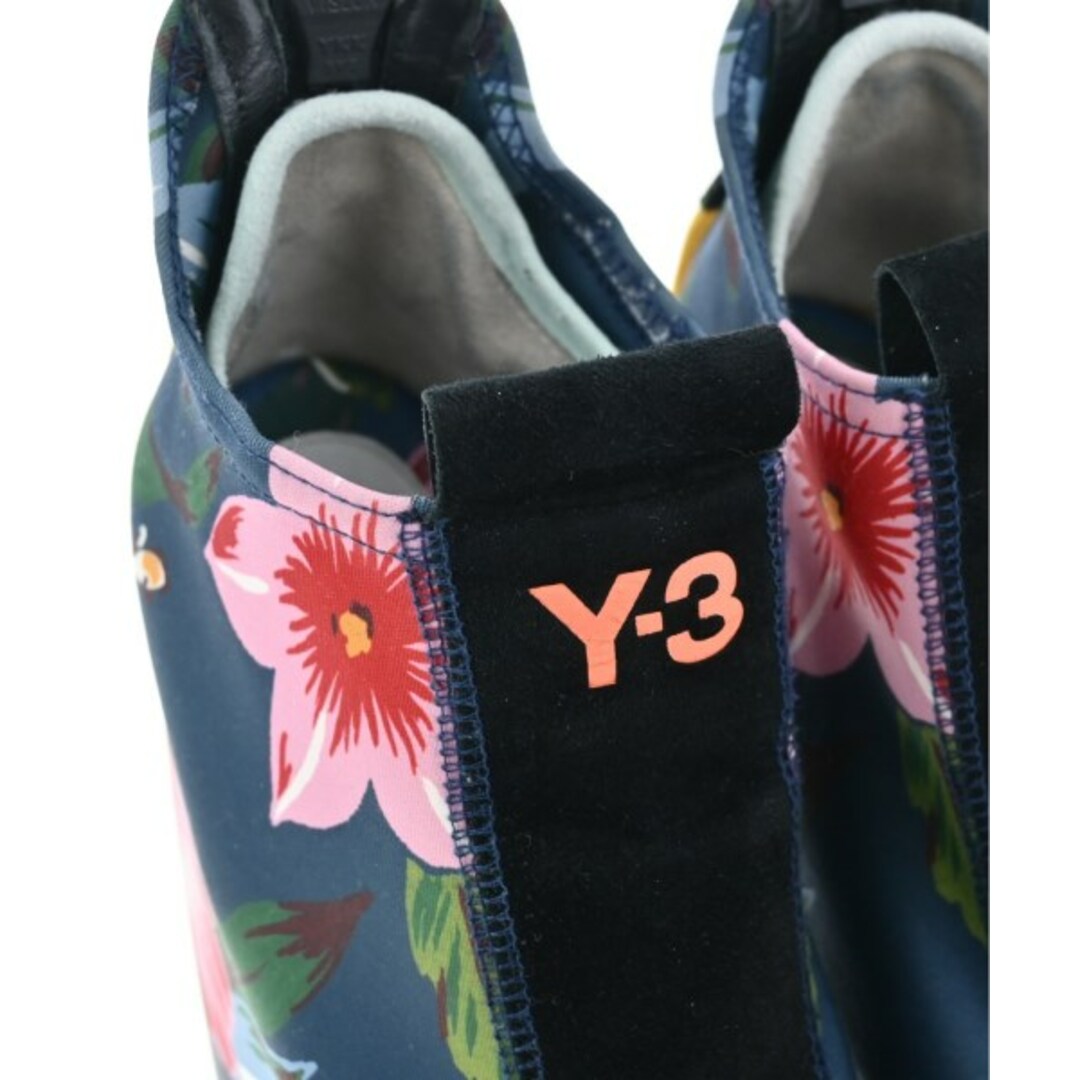 Y-3(ワイスリー)のY-3 ブーツ UK5(23.5cm位) 青系x緑系xピンク等(花柄) 【古着】【中古】 レディースの靴/シューズ(ブーツ)の商品写真