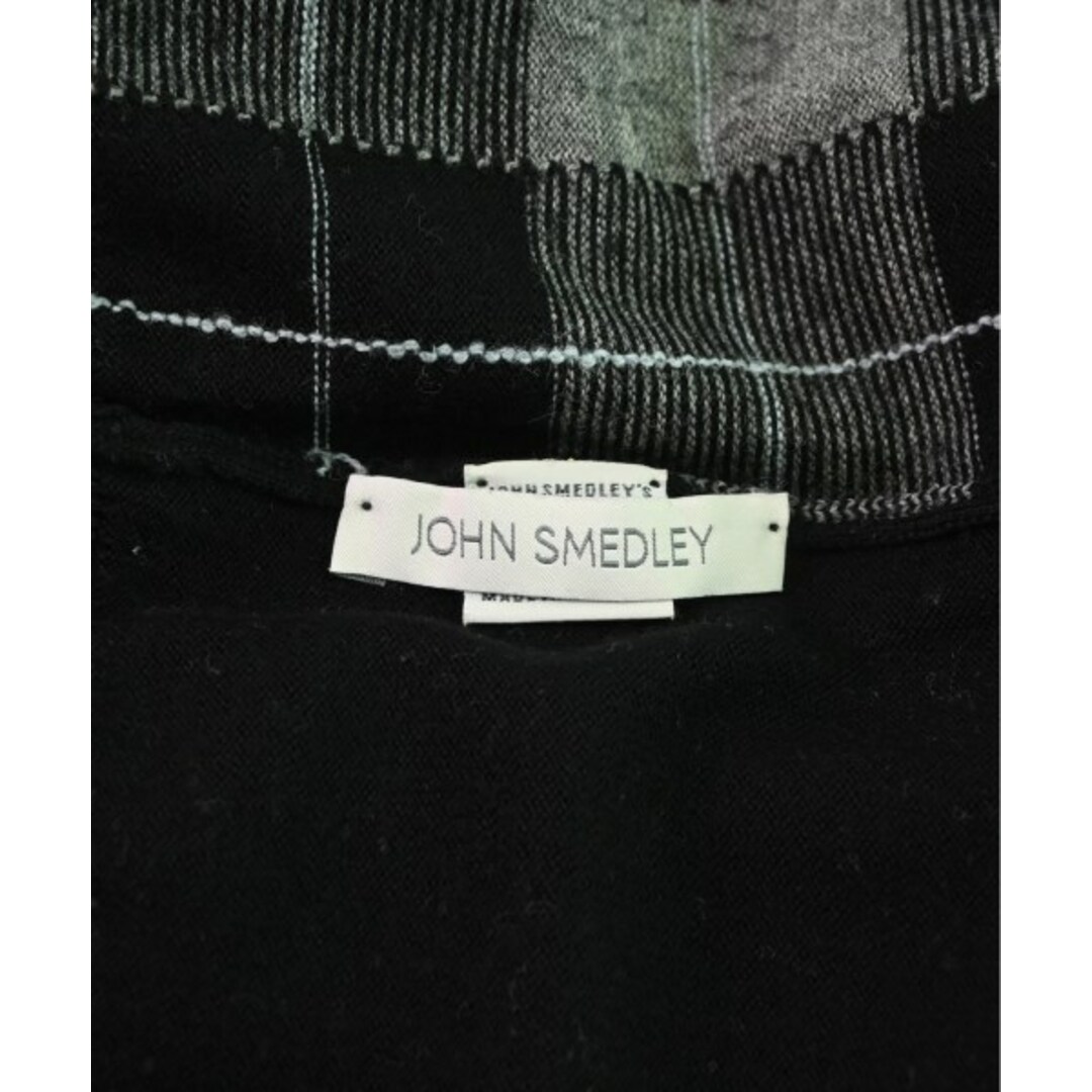 JOHN SMEDLEY(ジョンスメドレー)のJOHN SMEDLEY ニット・セーター M 黒xグレー等(チェック) 【古着】【中古】 メンズのトップス(ニット/セーター)の商品写真