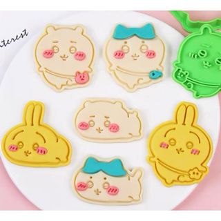 ちいかわ　はちわれ　うさぎ　クッキー型　抜き型　押し型　バレンタイン手作りお菓子(調理道具/製菓道具)