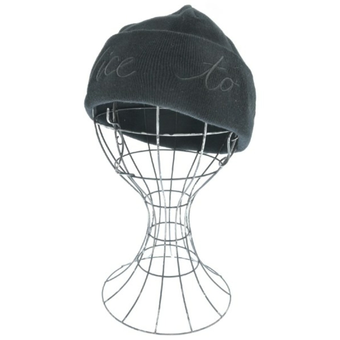 Y-3(ワイスリー)のY-3 ワイスリー ニットキャップ・ビーニー - 黒 【古着】【中古】 メンズの帽子(ニット帽/ビーニー)の商品写真