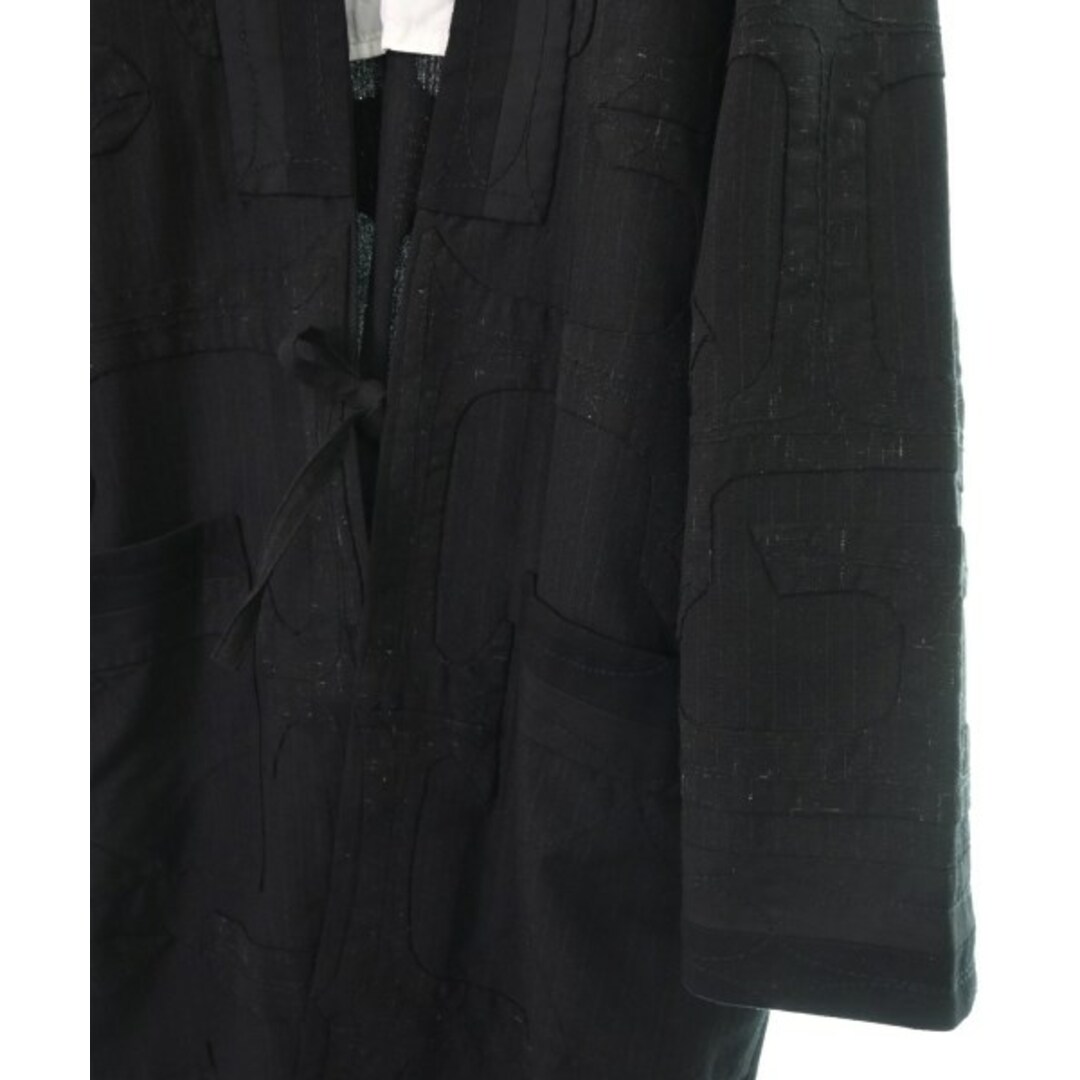 VISVIM(ヴィスヴィム)のvisvim コート（その他） 3(L位) 黒xグレー(ストライプ) 【古着】【中古】 メンズのジャケット/アウター(その他)の商品写真