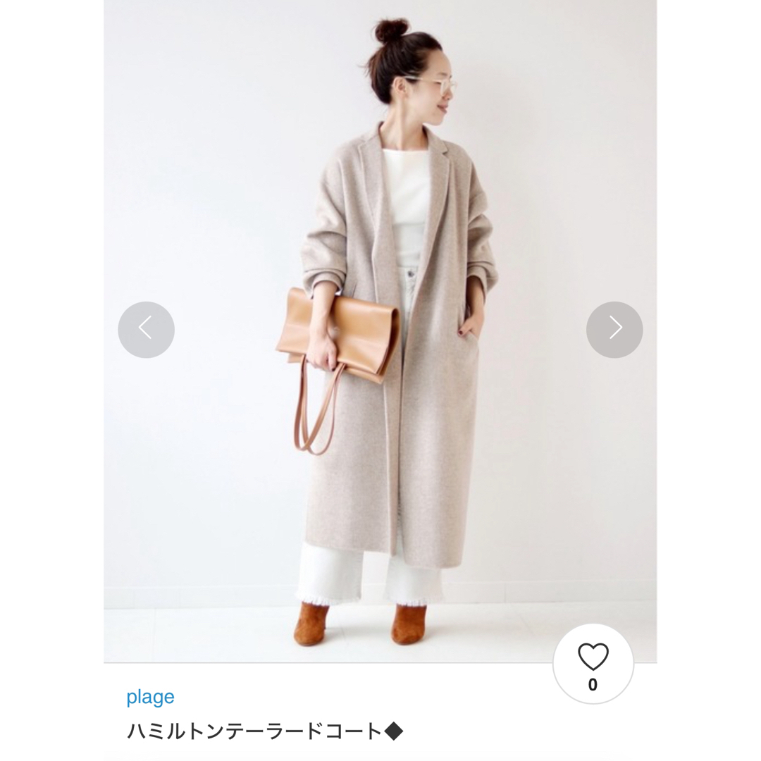 プラージュ✨ ハミルトン テーラード コート ロング ベージュ プラージュ✨ ハミルトン テーラード コート ロング ベージュ