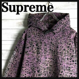 シュプリーム(Supreme)の8116【人気デザイン】シュプリーム☆アームロゴ総柄デザイン肉厚パーカー　美品(パーカー)