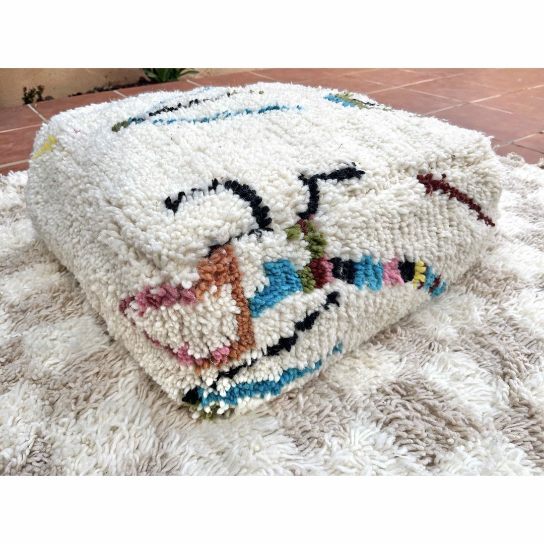 モロッコ プフ pouf アジラル オットマン クッション ラグ 138 モロッコ プフ pouf アジラル オットマン クッション ラグ 138