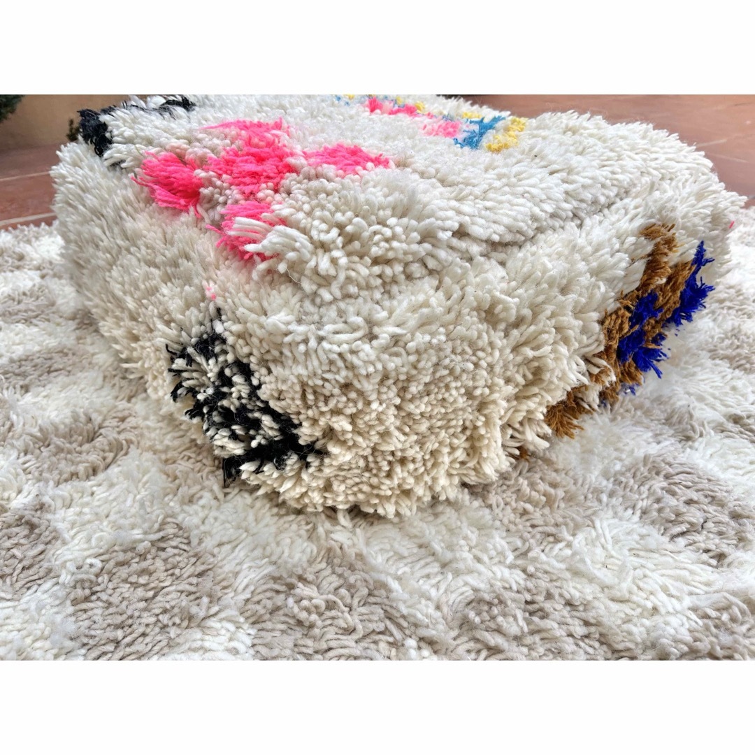 モロッコ プフ pouf アジラル オットマン クッション ラグ 139 モロッコ プフ pouf アジラル オットマン クッション ラグ 139