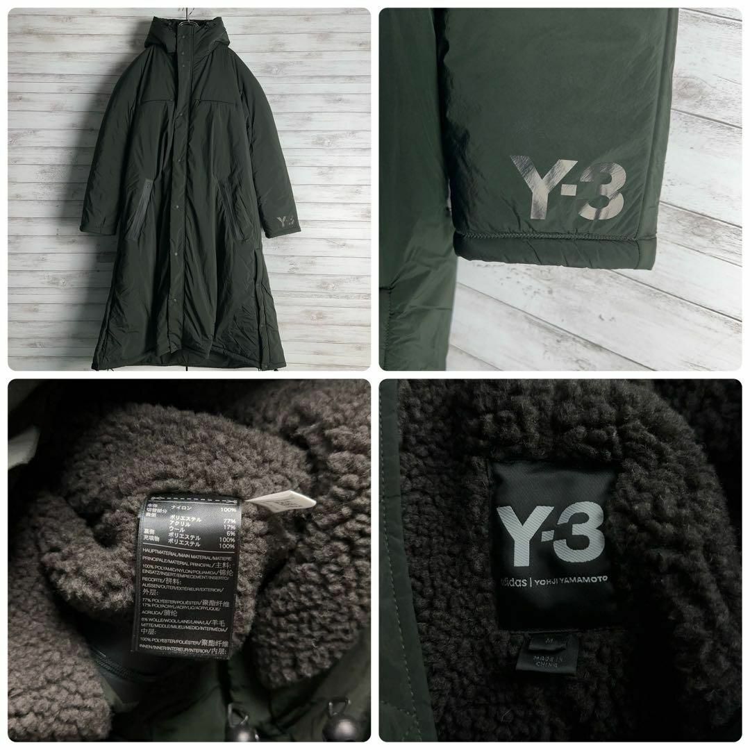 Y-3(ワイスリー)の8128【入手困難】Y-3☆ワンポイント希少カラー中綿コートジャケット　美品 メンズのジャケット/アウター(ステンカラーコート)の商品写真