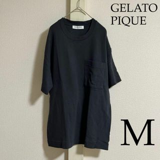 ジェラートピケ(gelato pique)のジェラートピケオム 半袖Tシャツ　メンズ　Mサイズ(Tシャツ/カットソー(半袖/袖なし))