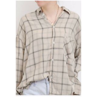 アパルトモンドゥーズィエムクラス(L'Appartement DEUXIEME CLASSE)のL'Appartement レミレリーフCHECK 2WAY SHIRT(シャツ/ブラウス(長袖/七分))