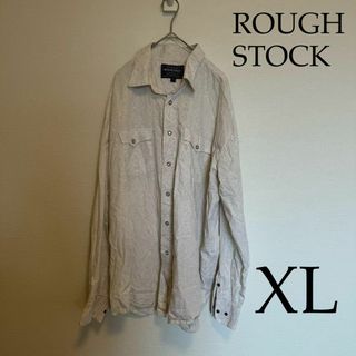 ROUGH STOCK（ラフストック） スリムシャツ ホワイト XL(シャツ)