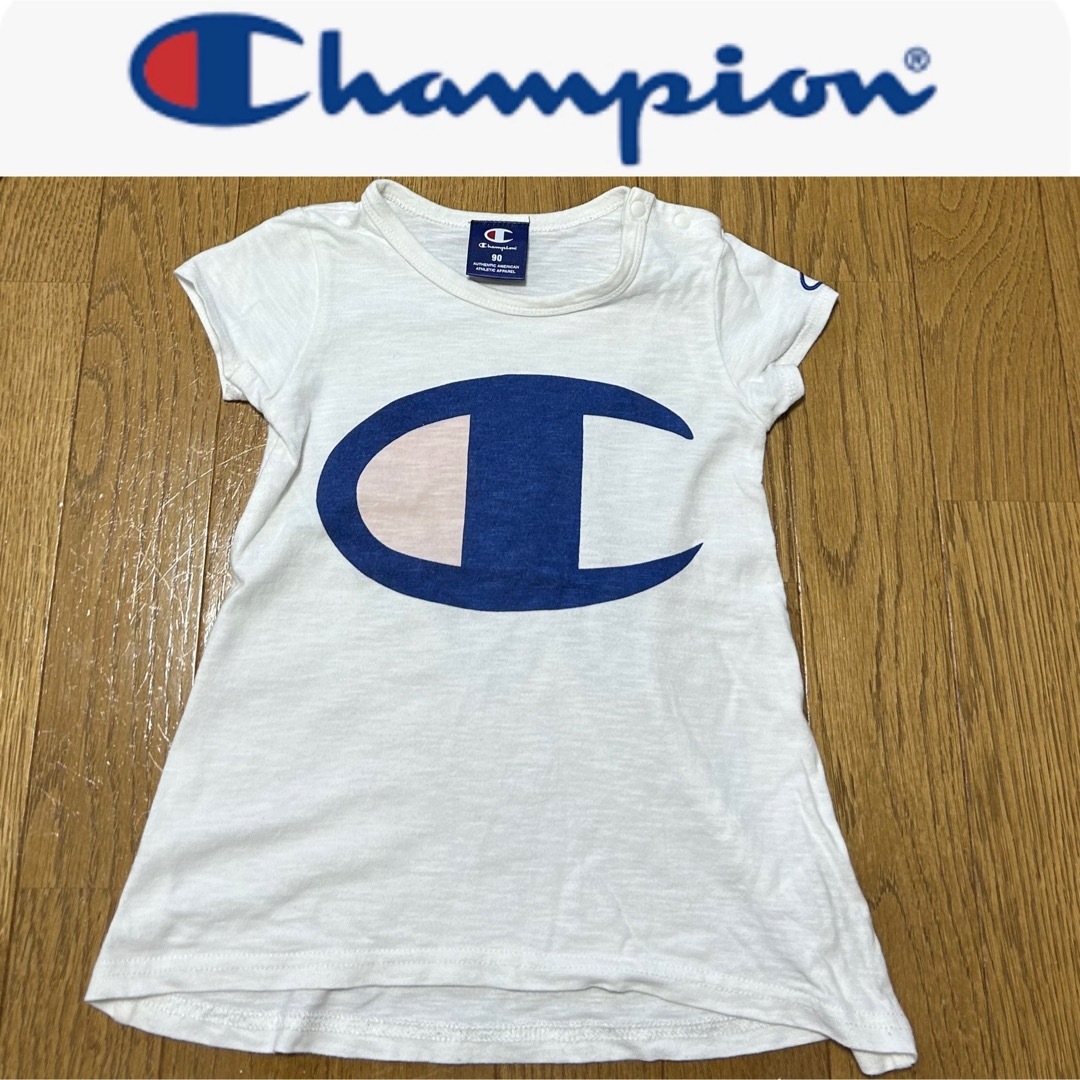 Champion(チャンピオン)のTシャツ ロゴ トップス 90㎝ ベビー キッズ チャンピオン Champion キッズ/ベビー/マタニティのキッズ服女の子用(90cm~)(Tシャツ/カットソー)の商品写真