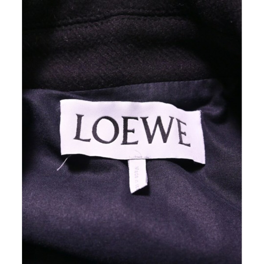 LOEWE(ロエベ)のLOEWE ロエベ ピーコート 42(XS位) 黒 【古着】【中古】 メンズのジャケット/アウター(ピーコート)の商品写真