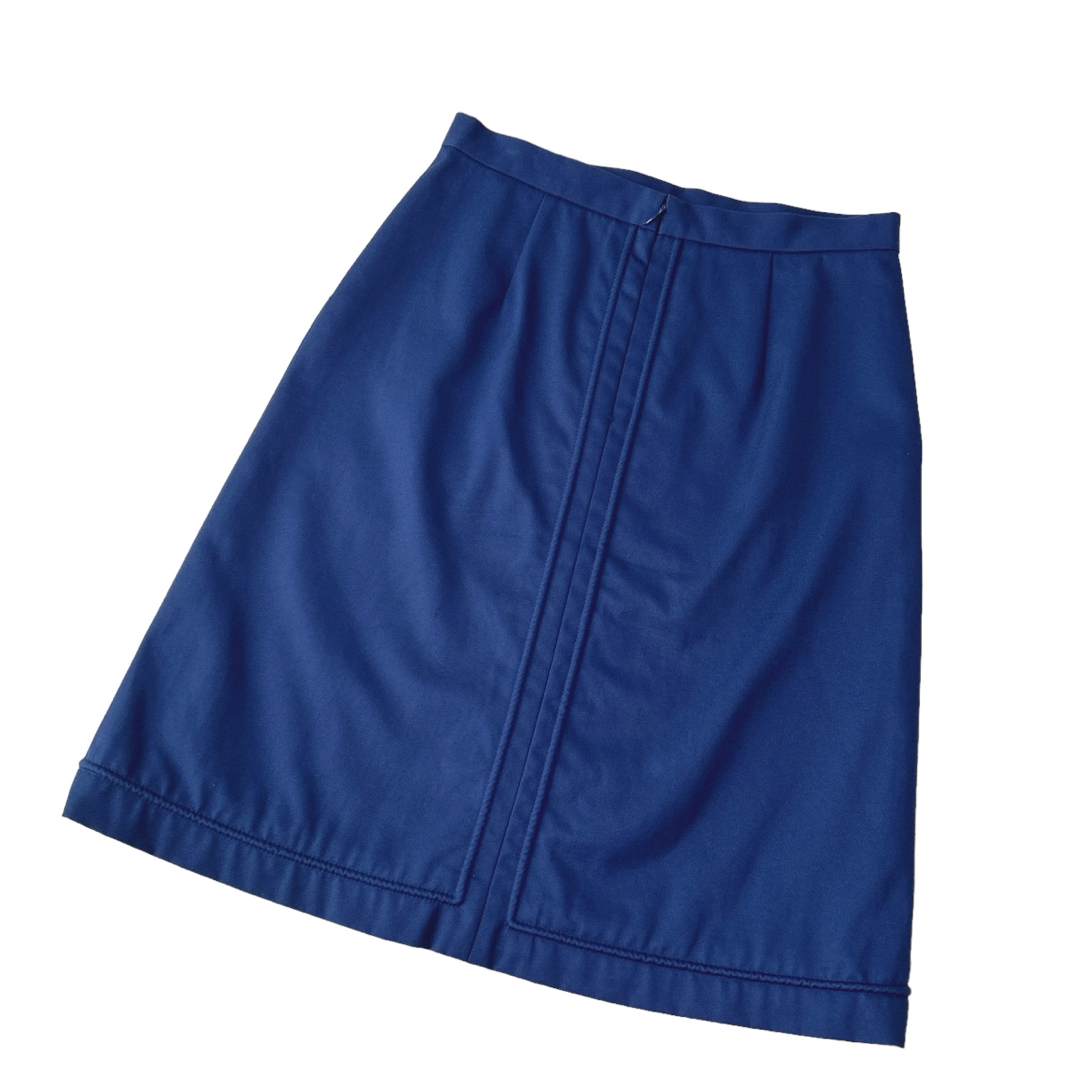 IENA(イエナ)の【美品】IENA イエナ 台形スカート ブルー サイズ36 上品 レディースのスカート(ひざ丈スカート)の商品写真
