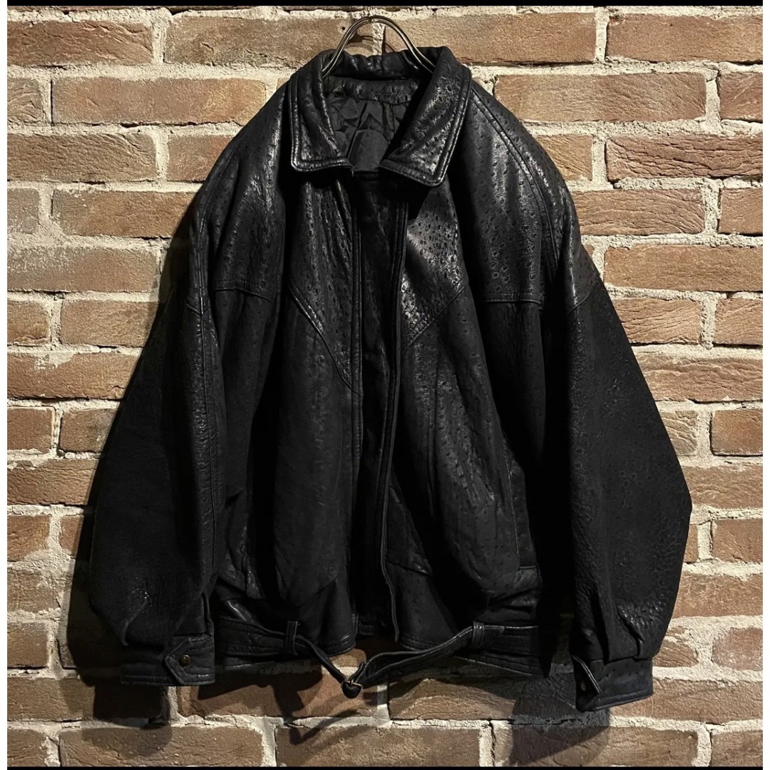 Maison Martin Margiela(マルタンマルジェラ)のVintage Dolman Sleeve Leather Jacket メンズのジャケット/アウター(レザージャケット)の商品写真