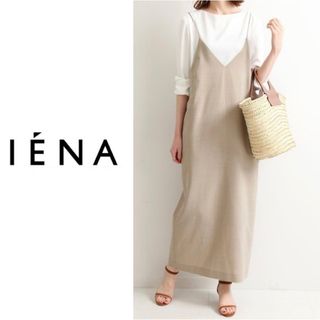 イエナ(IENA)のIENA W/R キャミワンピース　ベージュ(ロングワンピース/マキシワンピース)