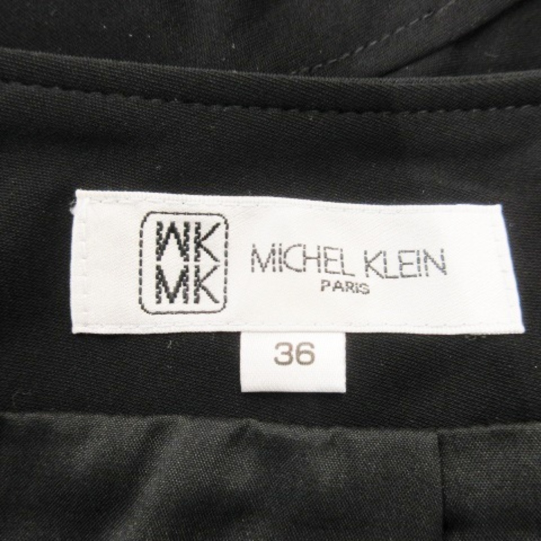 MK MICHEL KLEIN(エムケーミッシェルクラン)のMKミッシェルクラン スカート フレア マーメイド ひざ丈 ストレッチ 36 黒 レディースのスカート(ひざ丈スカート)の商品写真