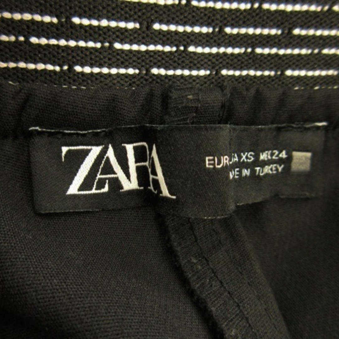 ZARA(ザラ)のザラ パンツ スラックス テーパード アンクル ストレッチ バックゴム XS 黒 レディースのパンツ(その他)の商品写真