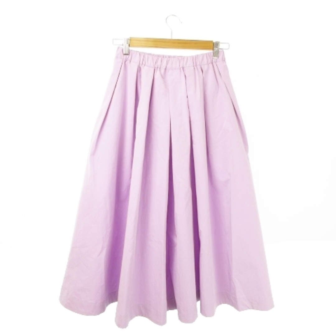 Jines(ジネス)のジネス スカート フレア ギャザー ロング ナイロン ウエストゴム 38 紫 レディースのスカート(ロングスカート)の商品写真