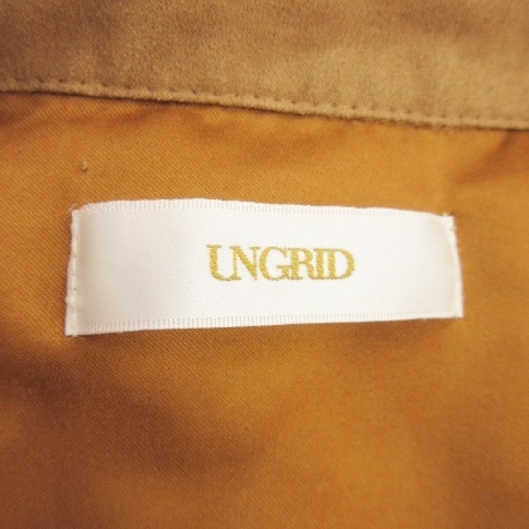 Ungrid(アングリッド)のアングリッド シャツ 長袖 フェイクスエード スタッズ カジュアル F 茶 レディースのトップス(シャツ/ブラウス(長袖/七分))の商品写真