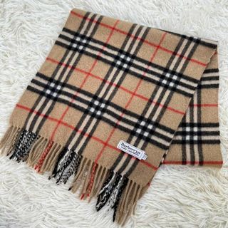 BURBERRY - 週末限定値引き⭐️美品 バーバリー マフラー 白タグ ...