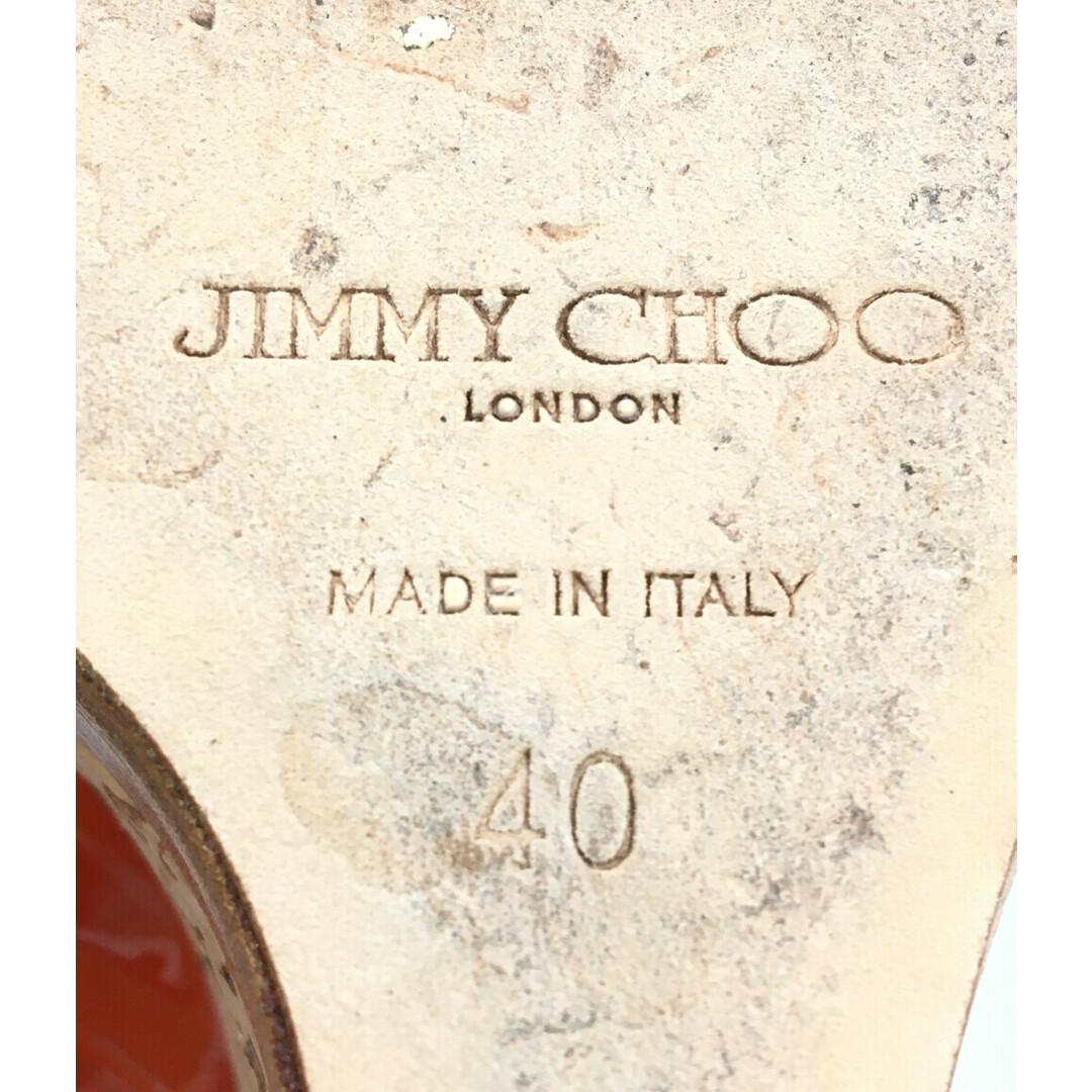 JIMMY CHOO(ジミーチュウ)のジミーチュウ JIMMY CHOO ウェッジソールサンダル レディース 40 レディースの靴/シューズ(サンダル)の商品写真