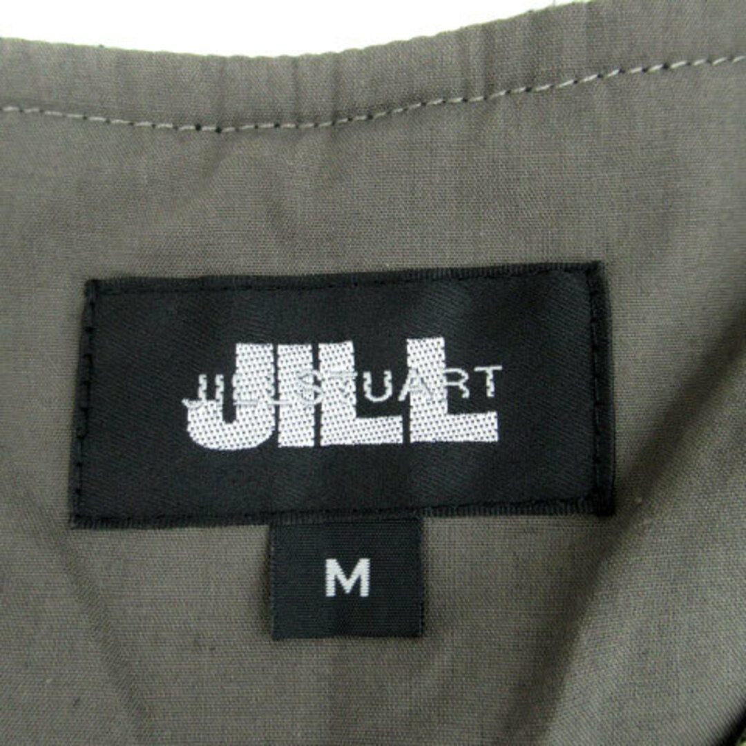 JILL by JILLSTUART(ジルバイジルスチュアート)のジルバイジルスチュアート ワンピース ミモレ丈 Vネック プリーツ M グレー レディースのワンピース(ひざ丈ワンピース)の商品写真