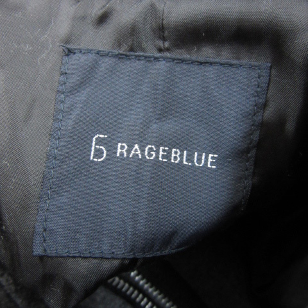 RAGEBLUE(レイジブルー)のレイジブルー コート ショート丈 スタンドカラー フード付き 裏ボア M グレー メンズのジャケット/アウター(その他)の商品写真