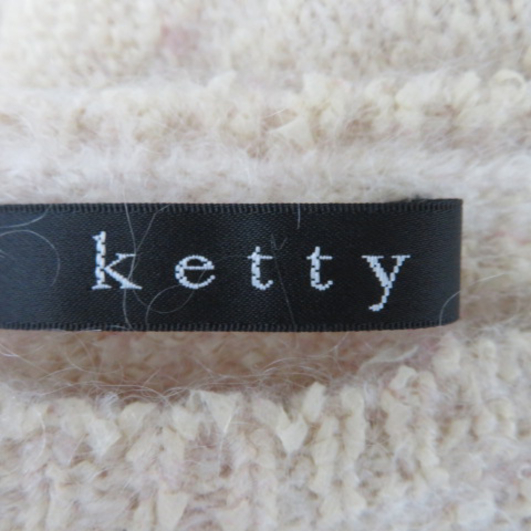 ketty(ケティ)のケティ ニット セーター 長袖 ラウンドネック 無地 ウール混 モヘヤ混 M レディースのトップス(ニット/セーター)の商品写真