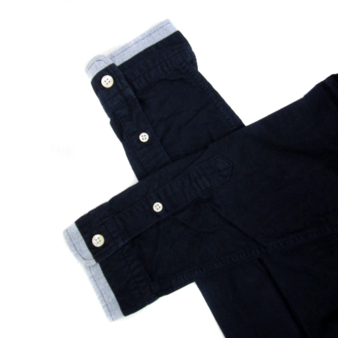 THE SHOP TK(ザショップティーケー)のザショップティーケー カジュアルシャツ 長袖 無地 大きいサイズ XL 紺 メンズのトップス(シャツ)の商品写真