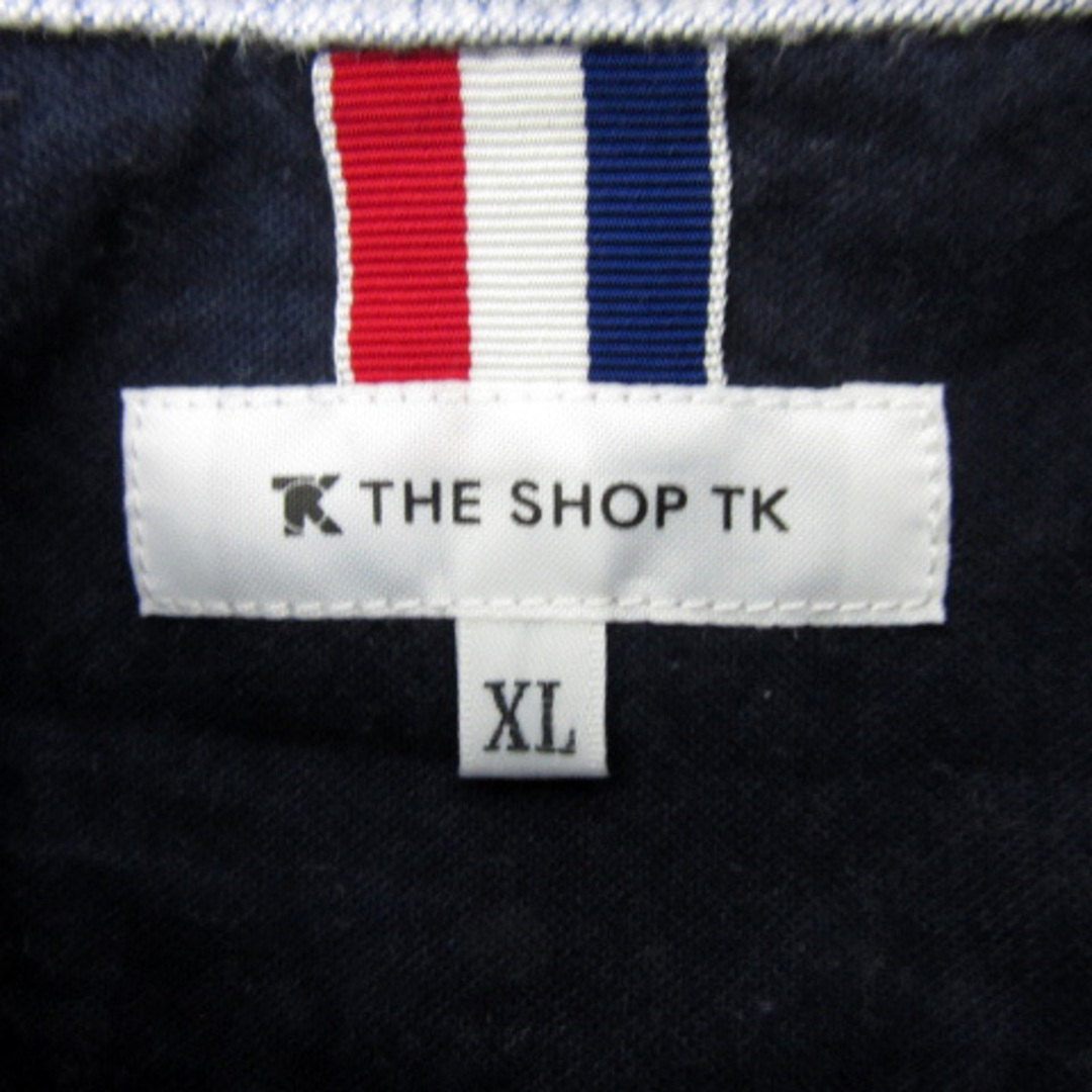 THE SHOP TK(ザショップティーケー)のザショップティーケー カジュアルシャツ 長袖 無地 大きいサイズ XL 紺 メンズのトップス(シャツ)の商品写真