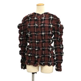 イッセイミヤケ(ISSEY MIYAKE)の美品 イッセイミヤケ RHYTHM CHECK TOP レディース 2(その他)