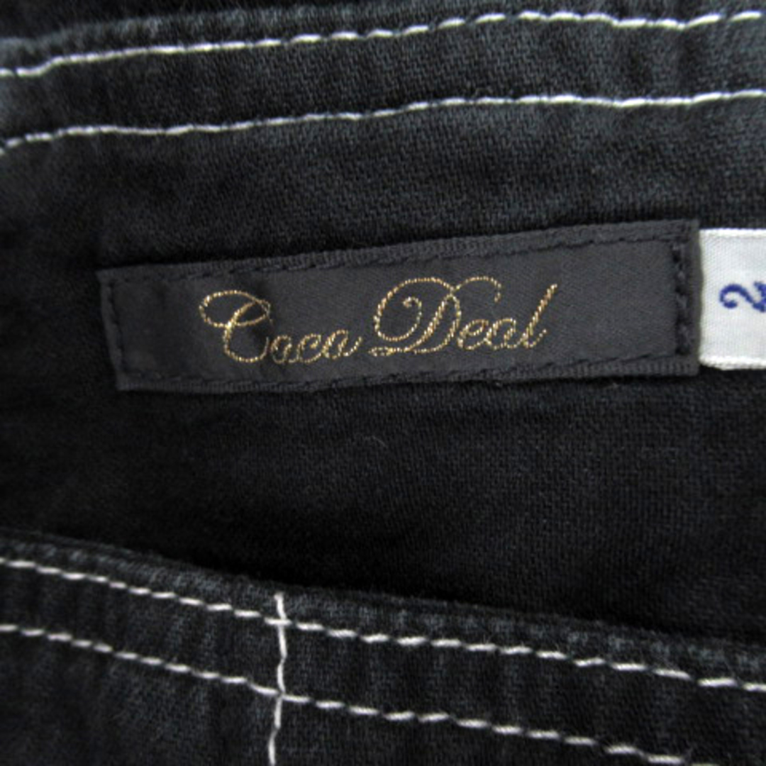 COCO DEAL(ココディール)のココディール フレアスカート マキシ丈 レースアップリボン 2 黒 ブラック レディースのスカート(ロングスカート)の商品写真