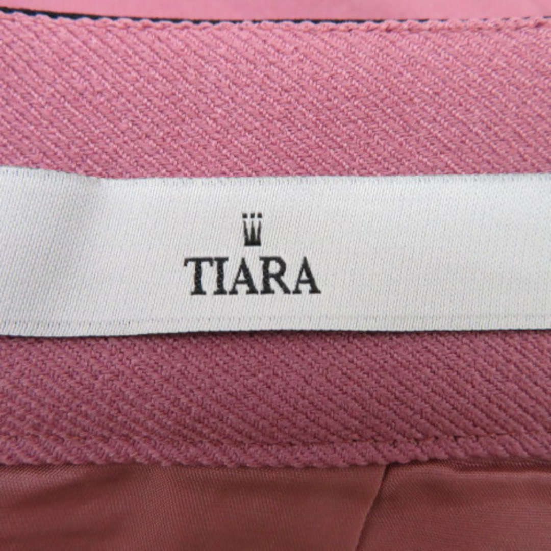 tiara(ティアラ)のティアラ タイトスカート ミモレ丈 スリット 無地 3 パープル /YK34 レディースのスカート(ひざ丈スカート)の商品写真