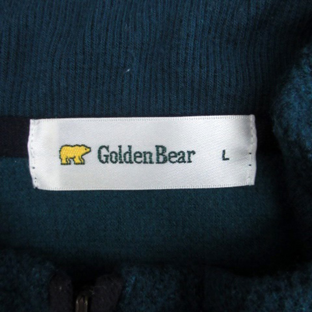 Golden Bear(ゴールデンベア)のゴールデンベア ニット セーター ハーフジップ 長袖 L ブルーグリーン 青 メンズのトップス(ニット/セーター)の商品写真