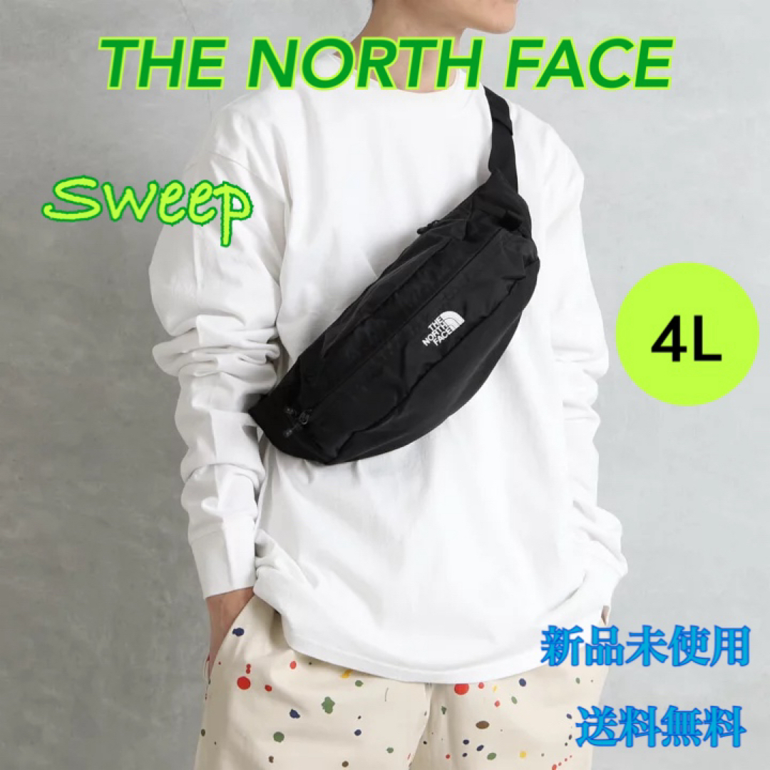 THE NORTH FACE(ザノースフェイス)のノースフェイス スウィープ ボディバッグ 4リットル ブラック 新品 タグ付き メンズのバッグ(ボディーバッグ)の商品写真