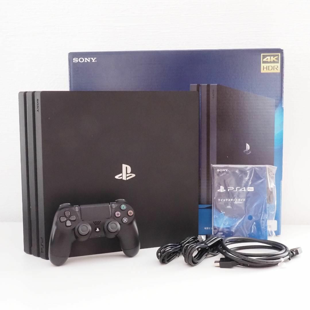 SONY PS4 pro 本体 ジェットブラック CUH-7200 1TBの通販 by あさひ's ...