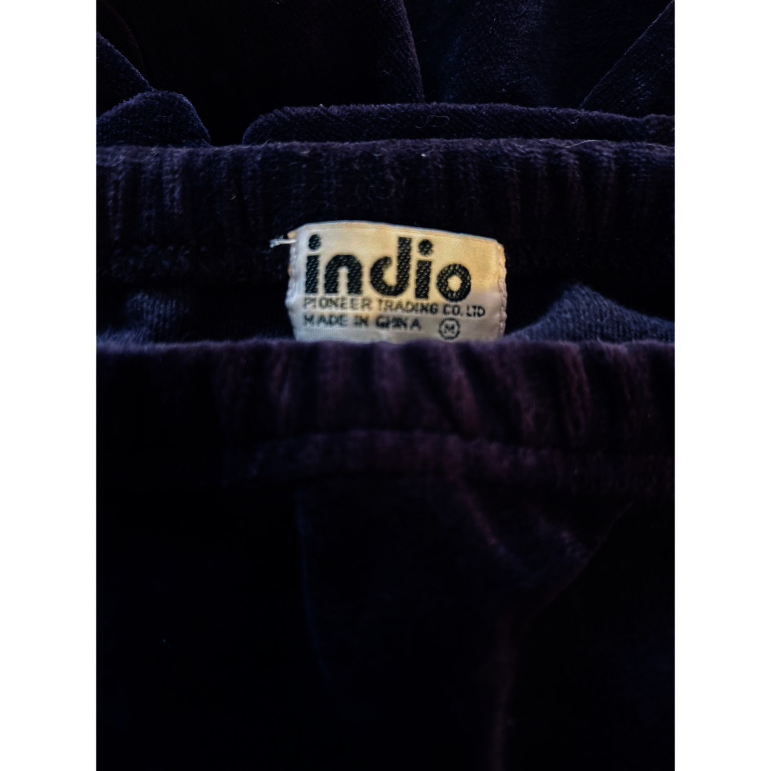 indio(インディオ)のベロア　ミニ ワンピース レディースのワンピース(ミニワンピース)の商品写真