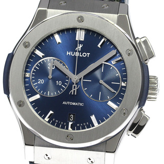 ウブロ(HUBLOT)のウブロ HUBLOT 521.NX.7170.LR クラシックフュージョン チタニウム クロノグラフ 自動巻き メンズ 保証書付き_797309(腕時計(アナログ))