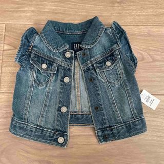 ベビーギャップ(babyGAP)の【タグ付き新品】baby GAP【70cm】デニムベスト(カーディガン/ボレロ)