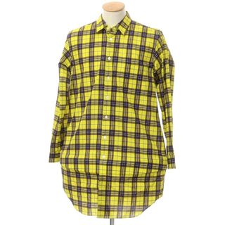 コムデギャルソンオムプリュス(COMME des GARCONS HOMME PLUS)の【中古】コムデギャルソンオムプリュス COMME des GARCONS HOMME PLUS 2023年春夏 コットン カジュアルシャツ イエローxブラウン【サイズS】【メンズ】(シャツ)