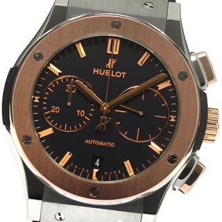 ウブロ(HUBLOT)のウブロ HUBLOT 521.NO.1181.LR クラシックフュージョン チタニウム K18PGベゼル 自動巻き メンズ 美品 保証書付き_794987(腕時計(アナログ))