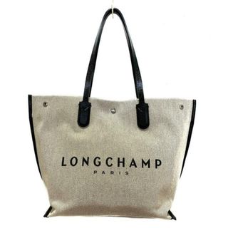 ロンシャン(LONGCHAMP)のロンシャン トートバッグ - 黒×アイボリー(トートバッグ)