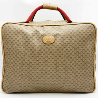 グッチ(Gucci)のGUCCI グッチ オールドグッチ ボストンバッグ 旅行鞄 マイクロGG シェリーライン ベージュ PVC レディース メンズ 012 39 4863 USED 【中古】(ボストンバッグ)