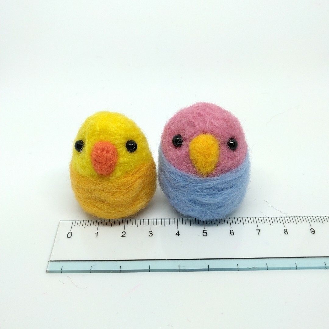 インコチャンズ／ハッピー(2個セット) ハンドメイドのぬいぐるみ/人形(その他)の商品写真